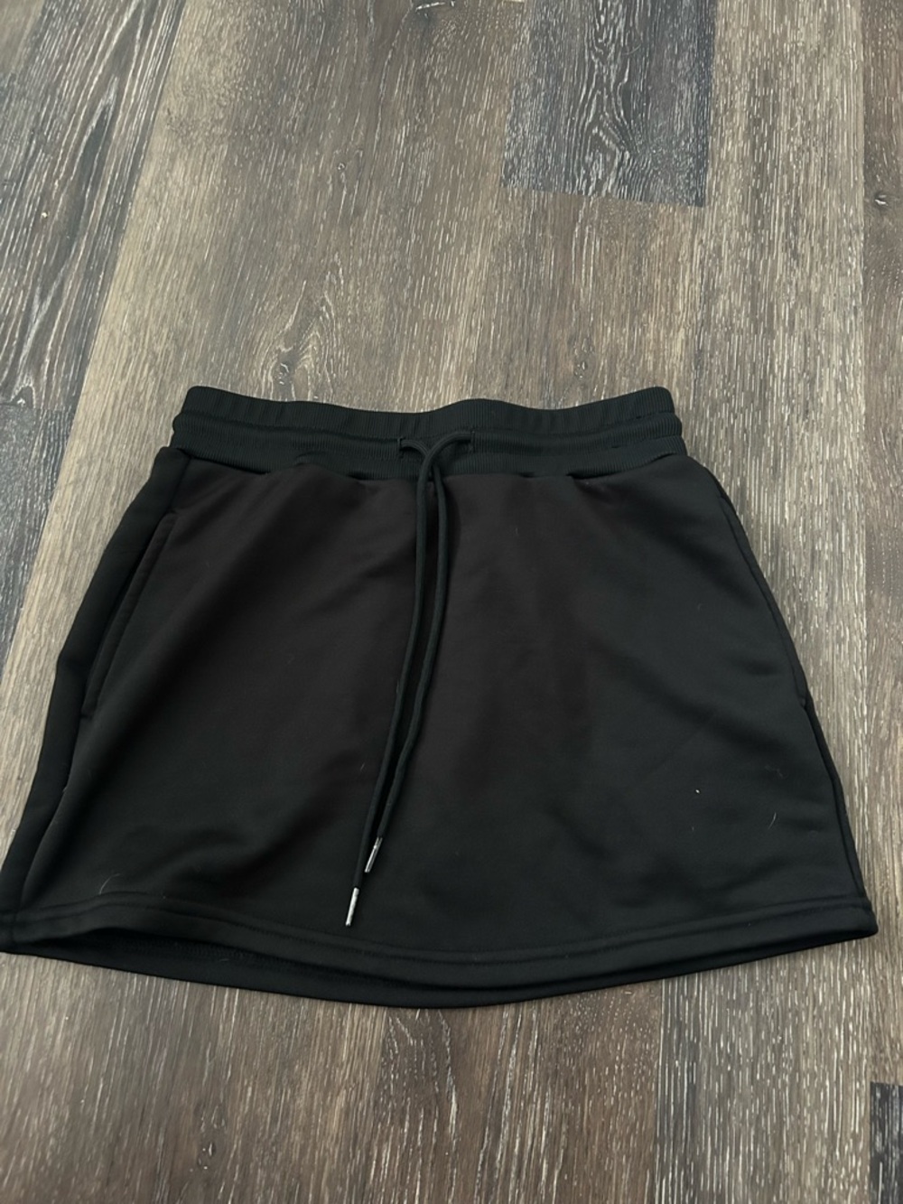 Black sweat skirt